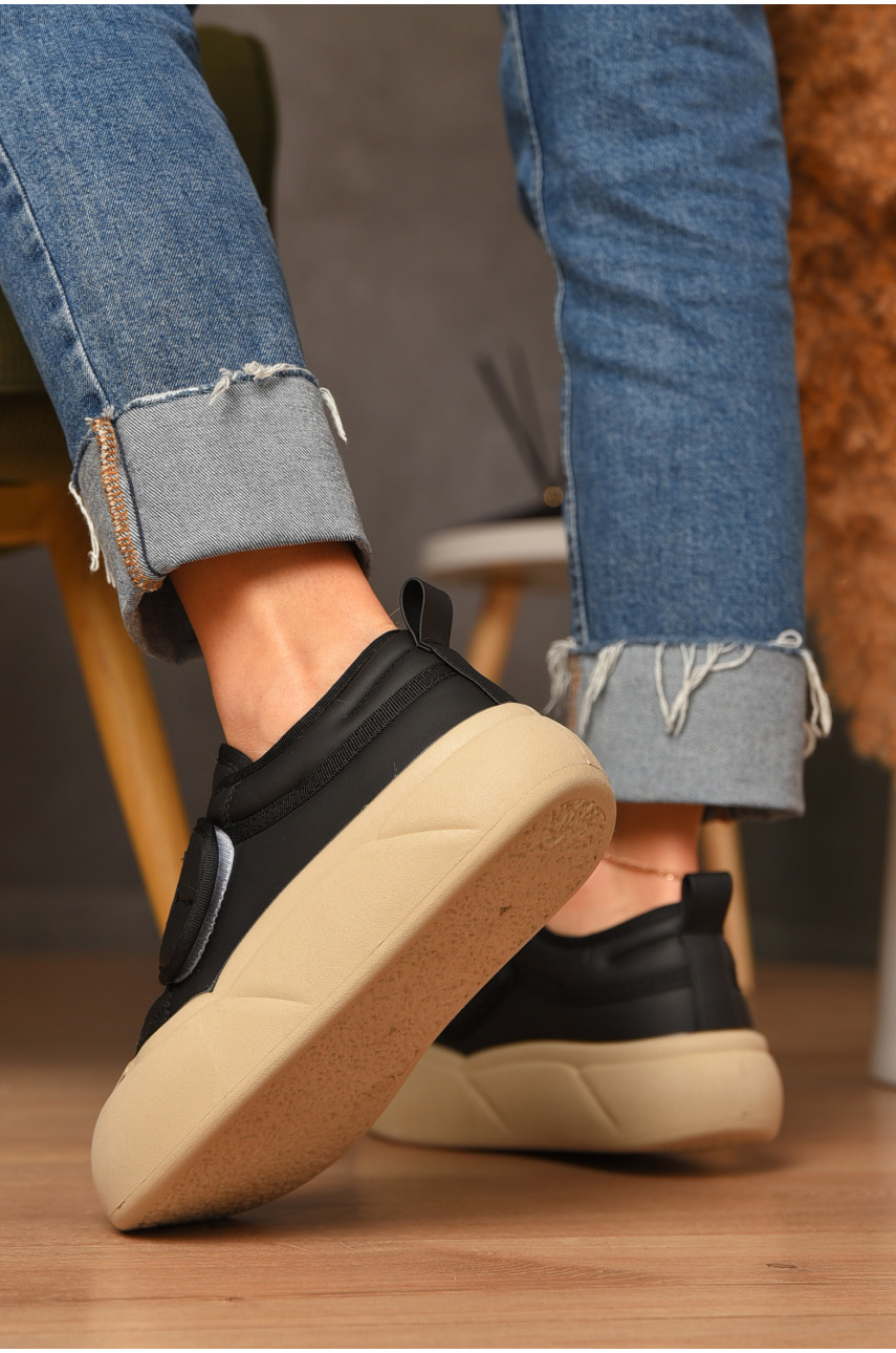 Кроссовки женские демисезонные черного цвета N002 206745