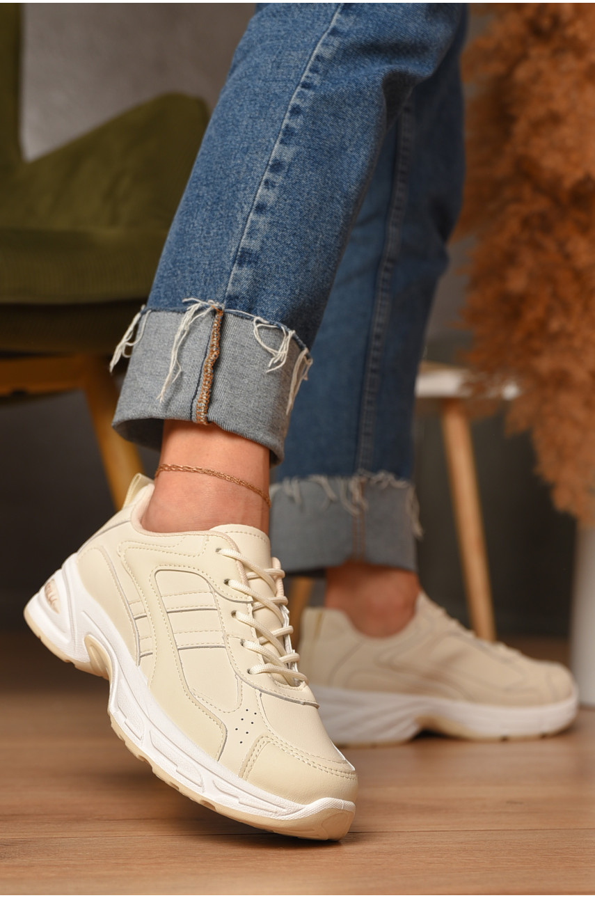 Кроссовки женские светло-бежевого цвета N30-3 206754