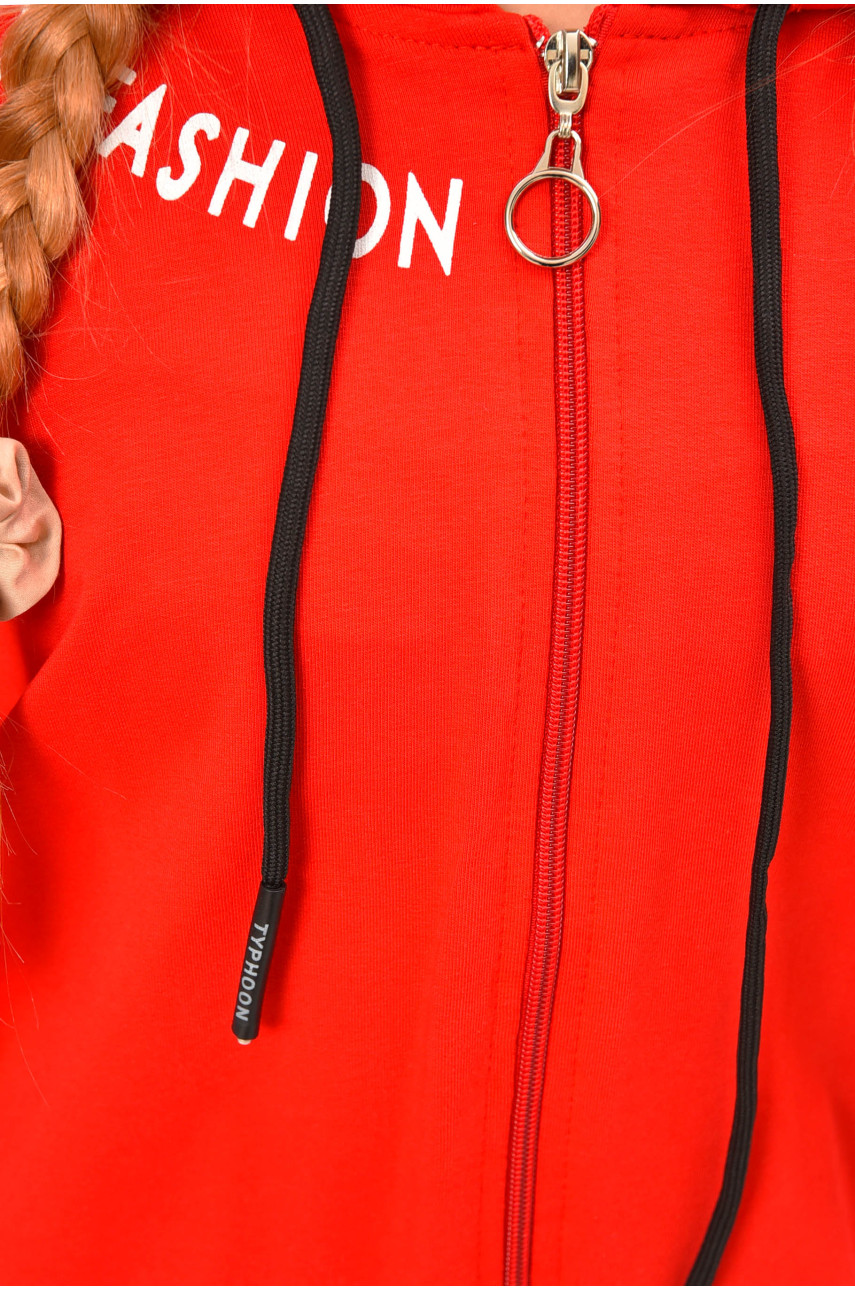 Спортивный костюм подростковый для девочки красного цвета 240 206756