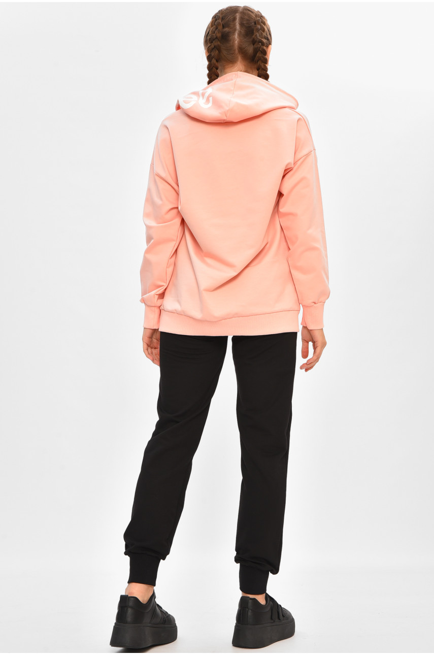 Спортивный костюм подростковый для девочки пудрового цвета 083 206761