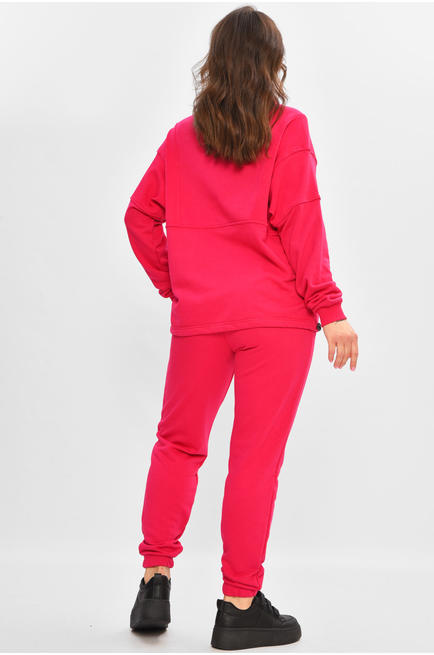 Спортивный костюм женский малинового цвета 206765