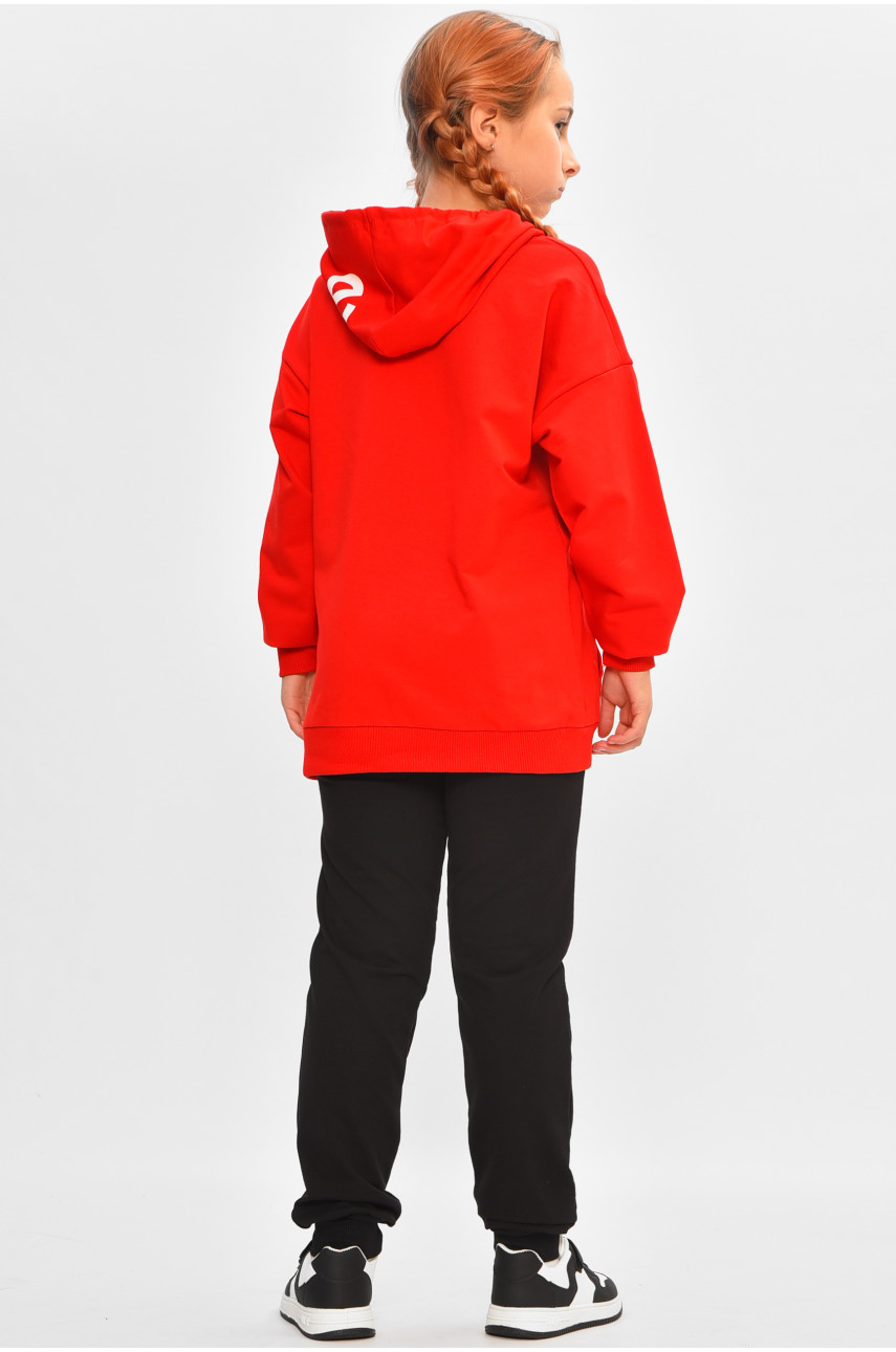 Спортивный костюм подростковый для девочки красного цвета 083 206766