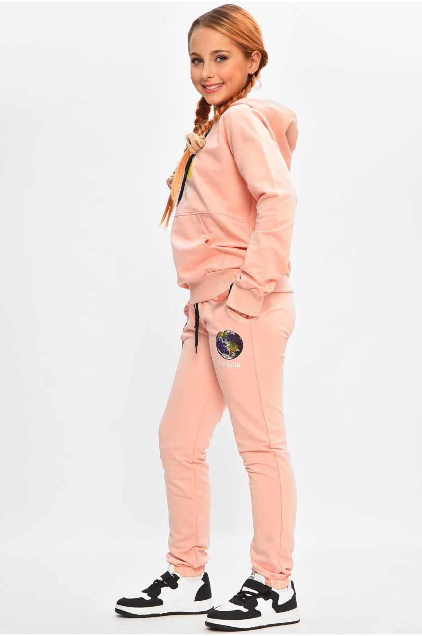 Спортивный костюм детский для девочки пудрового цвета 1978 206786