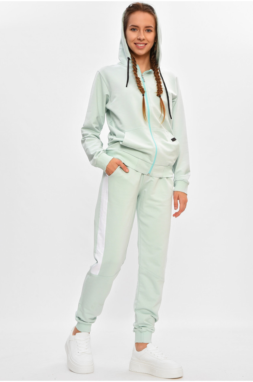 Спортивный костюм подростковый для девочки мятного цвета 564 206796