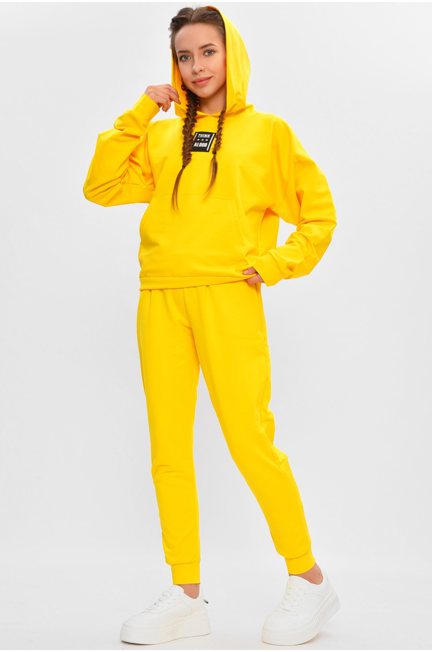 Спортивный костюм подростковый для девочки желтого цвета 7383 206798