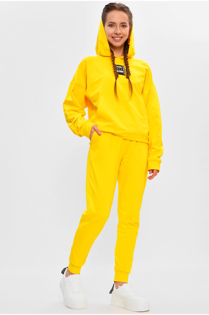 Спортивный костюм подростковый для девочки желтого цвета 7383 206798
