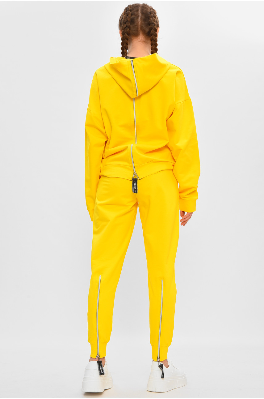 Спортивный костюм подростковый для девочки желтого цвета 7383 206798