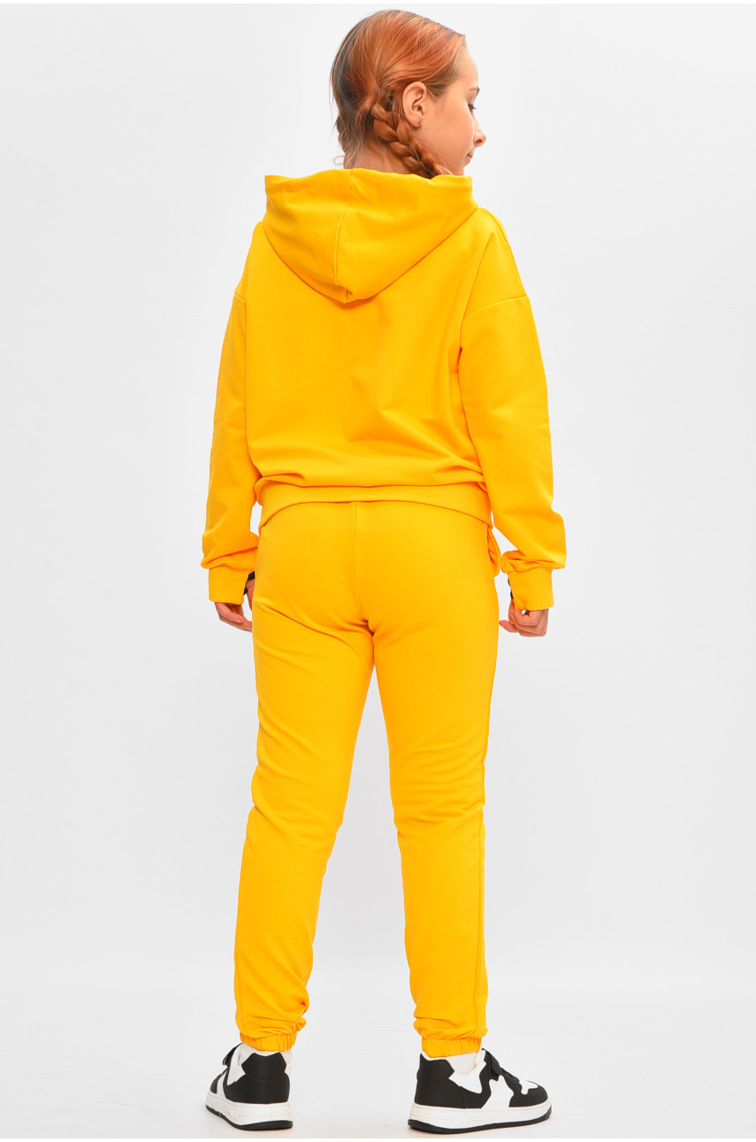 Спортивный костюм детский для девочки оранжевого цвета 1977 206799