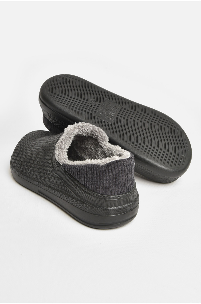 Галоши мужские на меху черного цвета НМ-133 206802