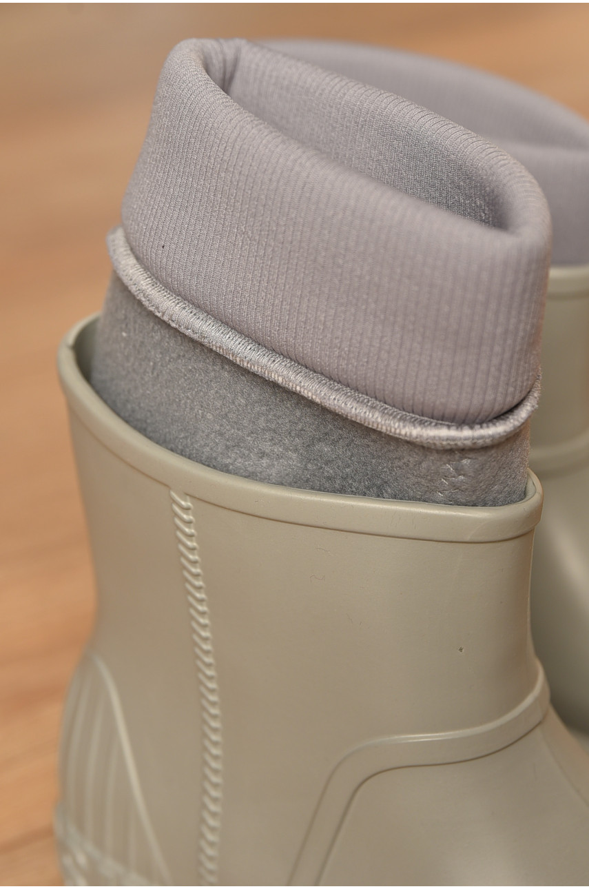 Галоши женские со съемным носком светло-серого цвета RD-662 206806