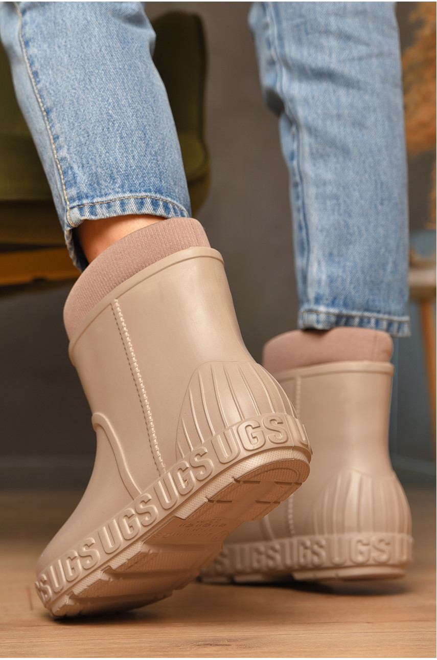 Галоши женские со съемным носком темно-бежевого цвета RD-662 206810 Галоши женские со съемным носком темно-бежевого цвета RD-662 206810