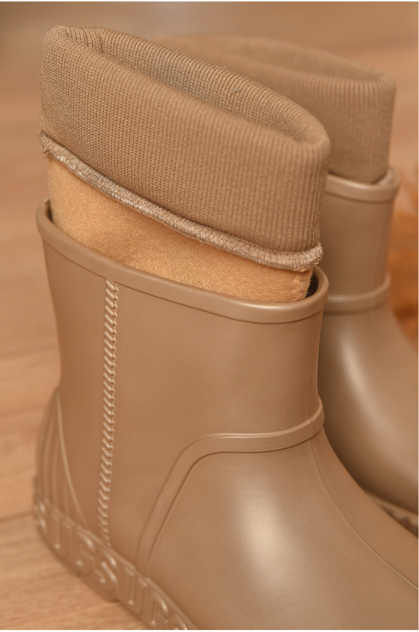 Галоши женские со съемным носком бежевого цвета RD-662 206812