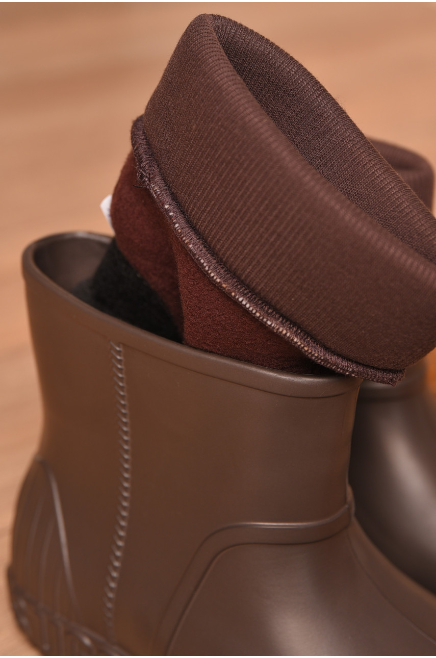 Галоши женские со съемным носком шоколадного цвета RD-662 206816 Галоши женские со съемным носком шоколадного цвета RD-662 206816