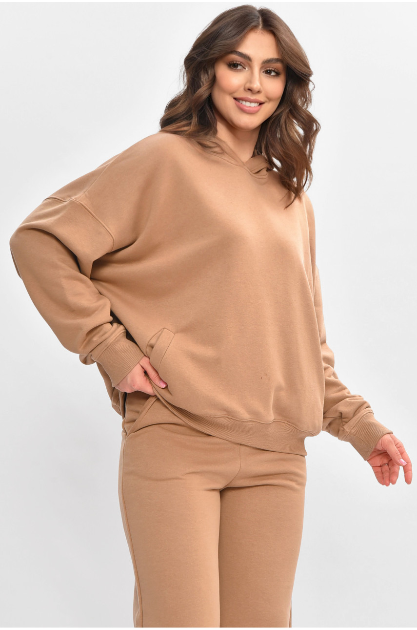 Худи женский темно-бежевого цвета 206819