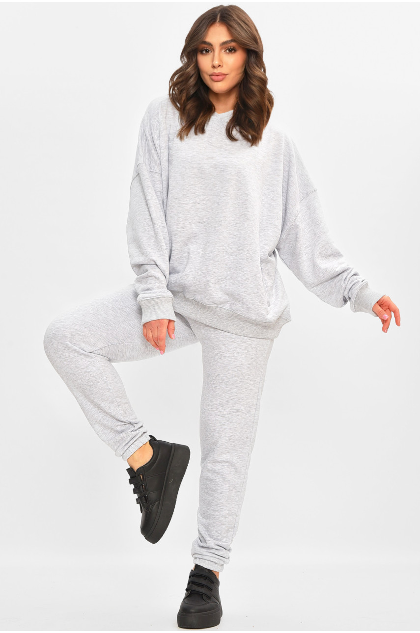 Спортивный костюм женский серого цвета 206847