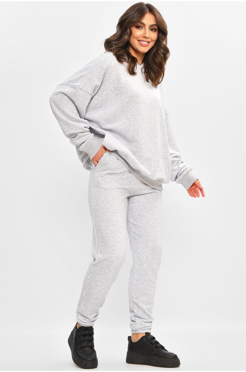 Спортивный костюм женский серого цвета 206847