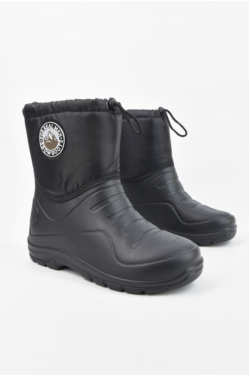 Дутики мужские пена со съемным носком черного цвета М-28 206850