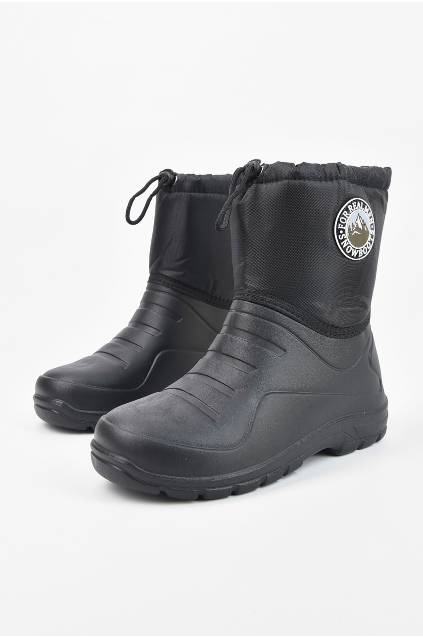 Дутики мужские пена со съемным носком черного цвета М-28 206850