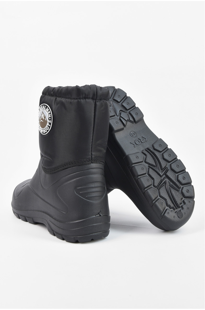 Дутики мужские пена со съемным носком черного цвета М-28 206850