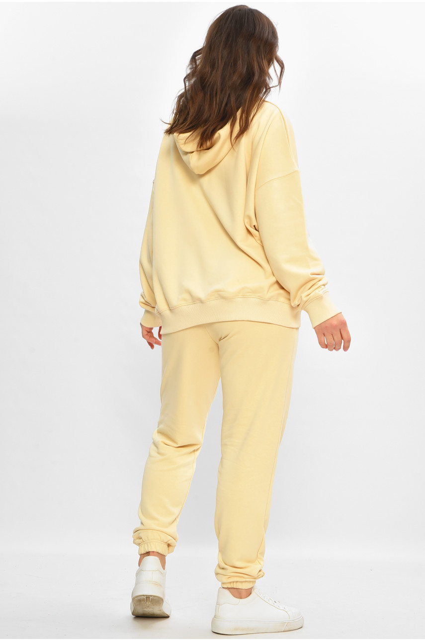 Спортивный костюм женский бежевого цвета 206855