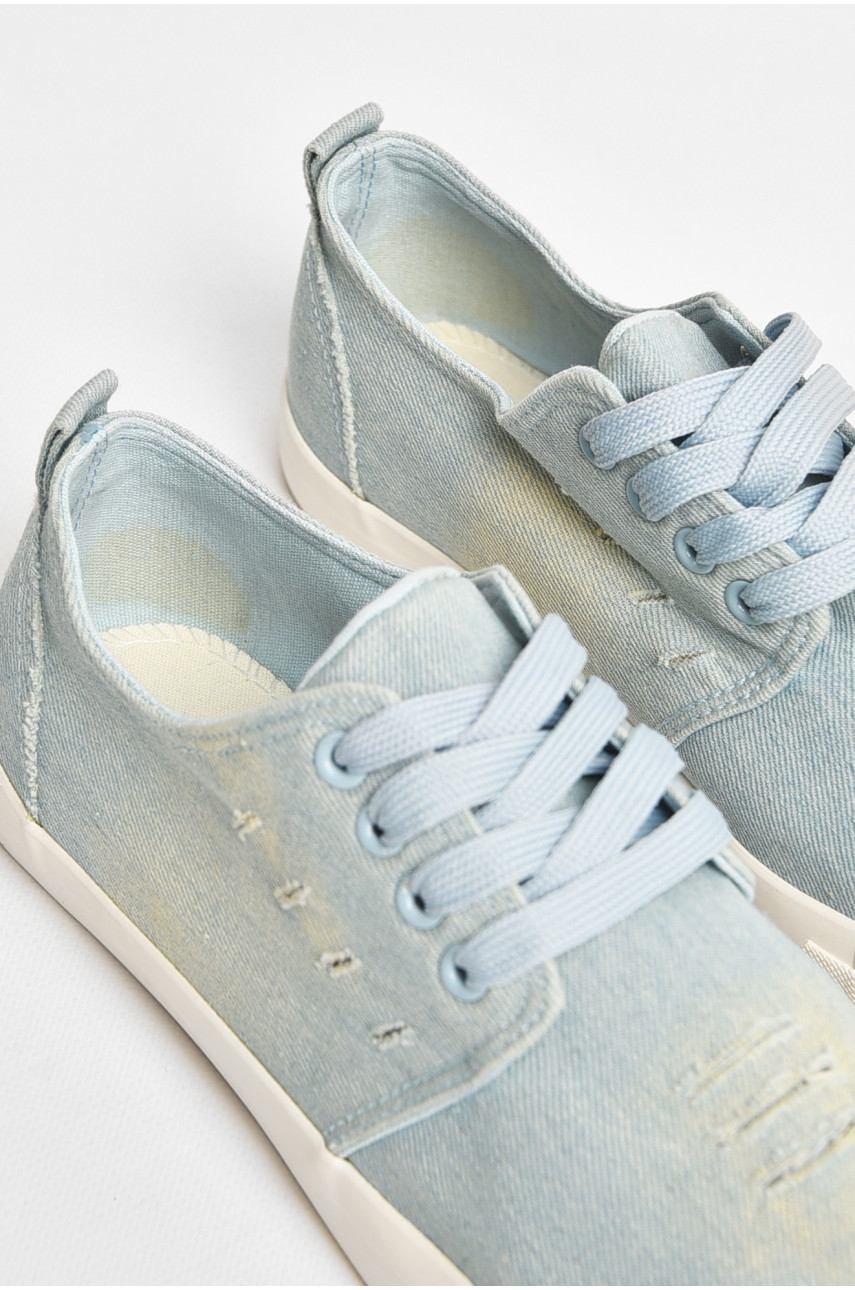 Мокасины мужские голубого цвета 15 206862