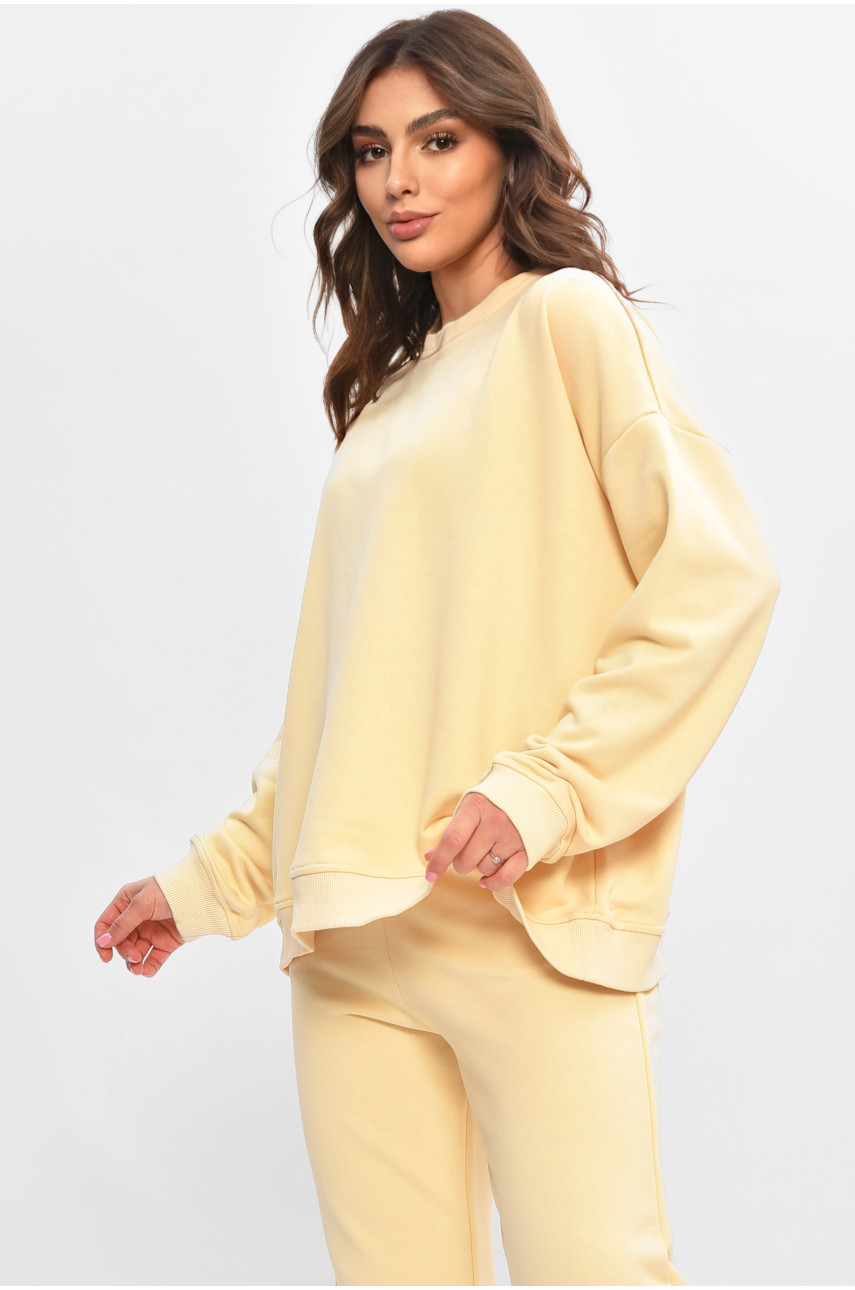 Свитшот женский бежевого цвета 206863