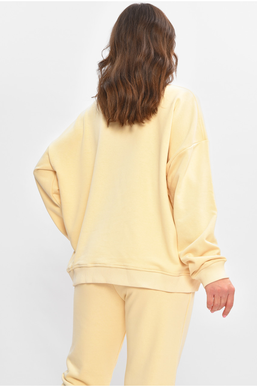 Світшот жіночий бежевого кольору 206863