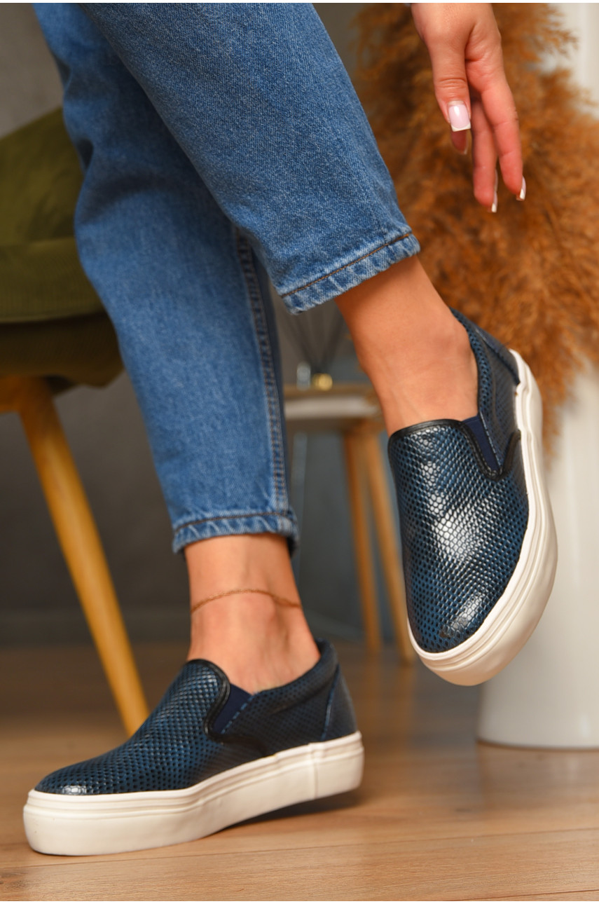 Сліпони жіночі темно-синього кольору 8015 206867