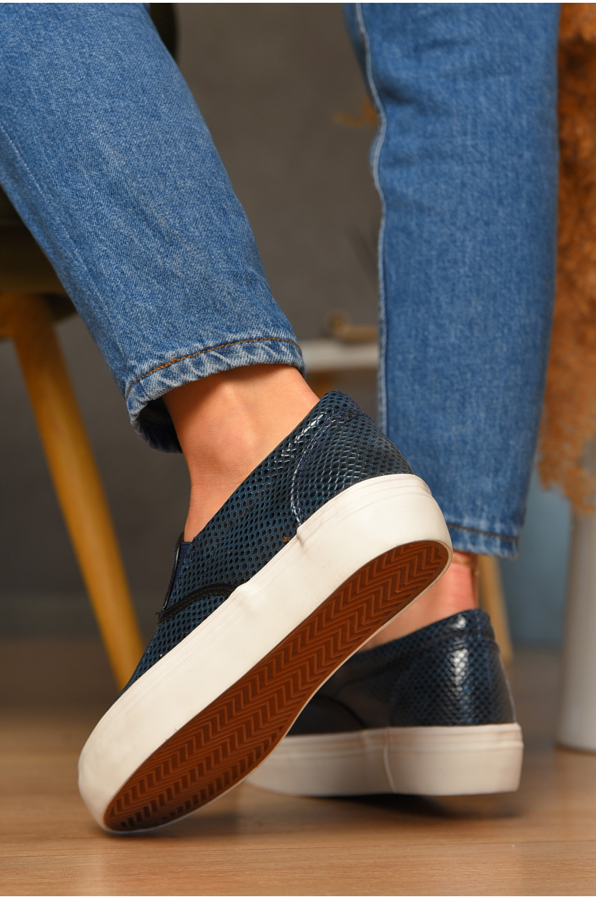 Сліпони жіночі темно-синього кольору 8015 206867