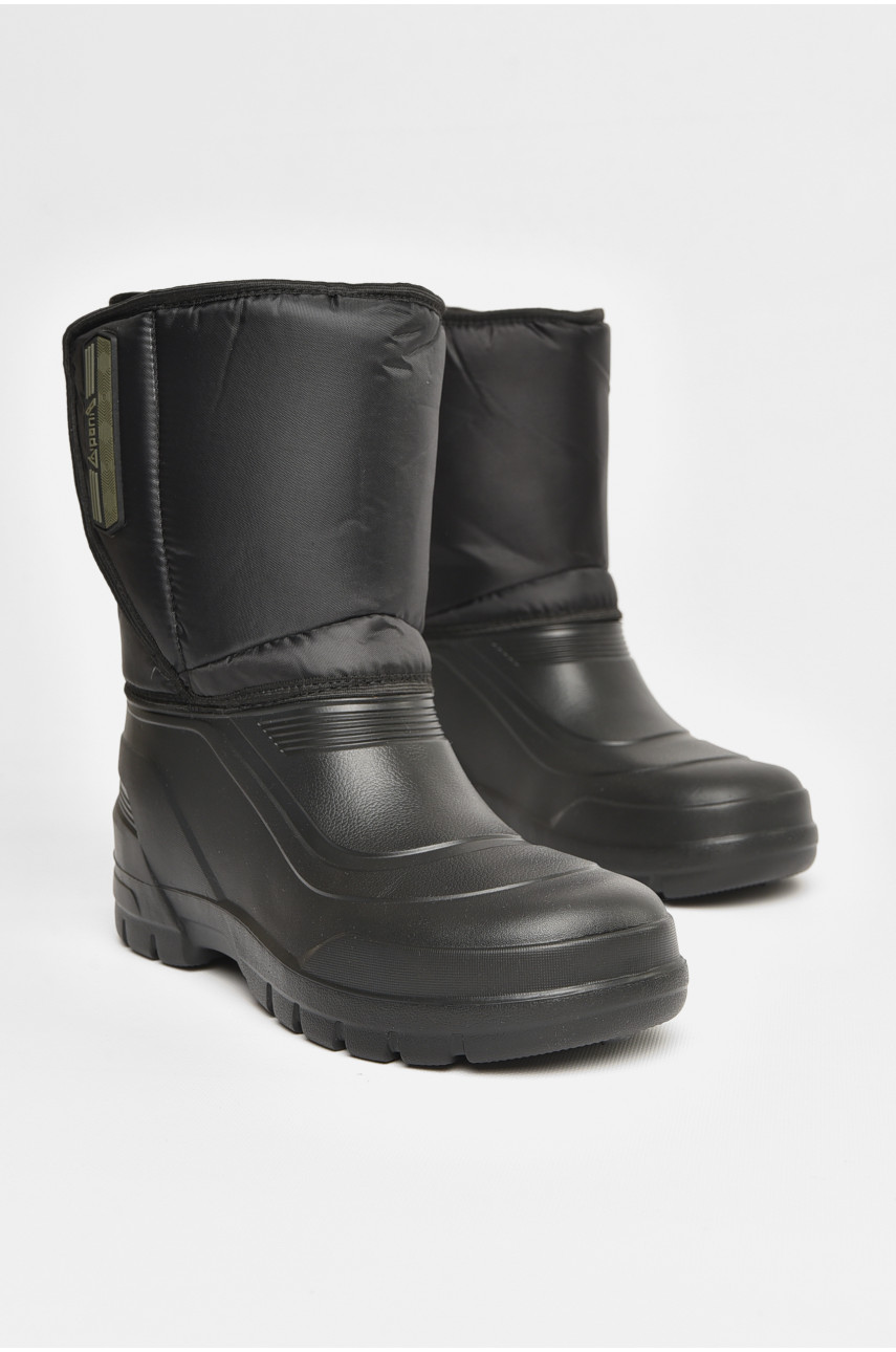 Дутики мужские пена на  меху черного цвета В-164А 206872