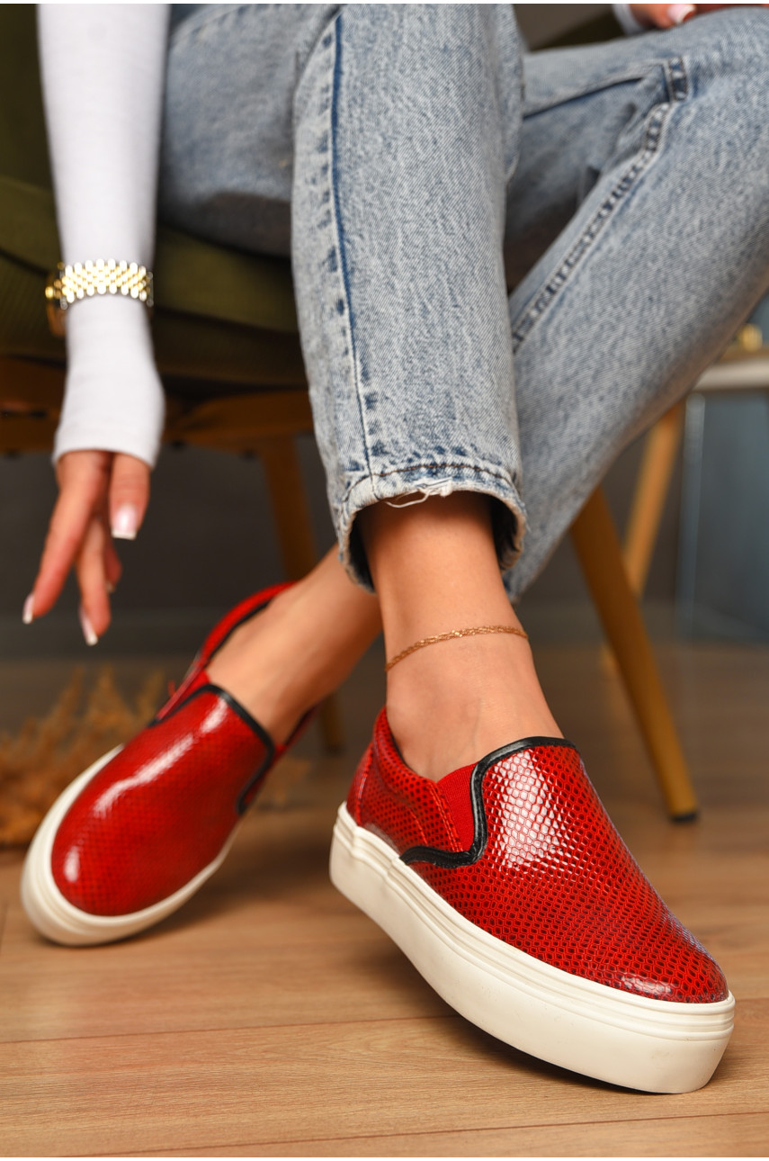 Сліпони жіночі червоного кольору 8015 206885