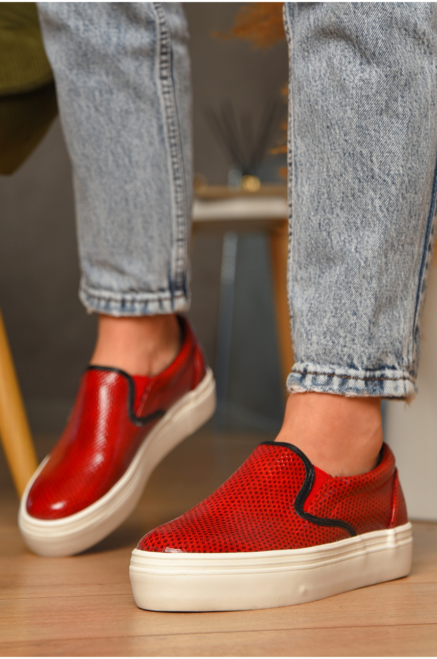 Сліпони жіночі червоного кольору 8015 206885