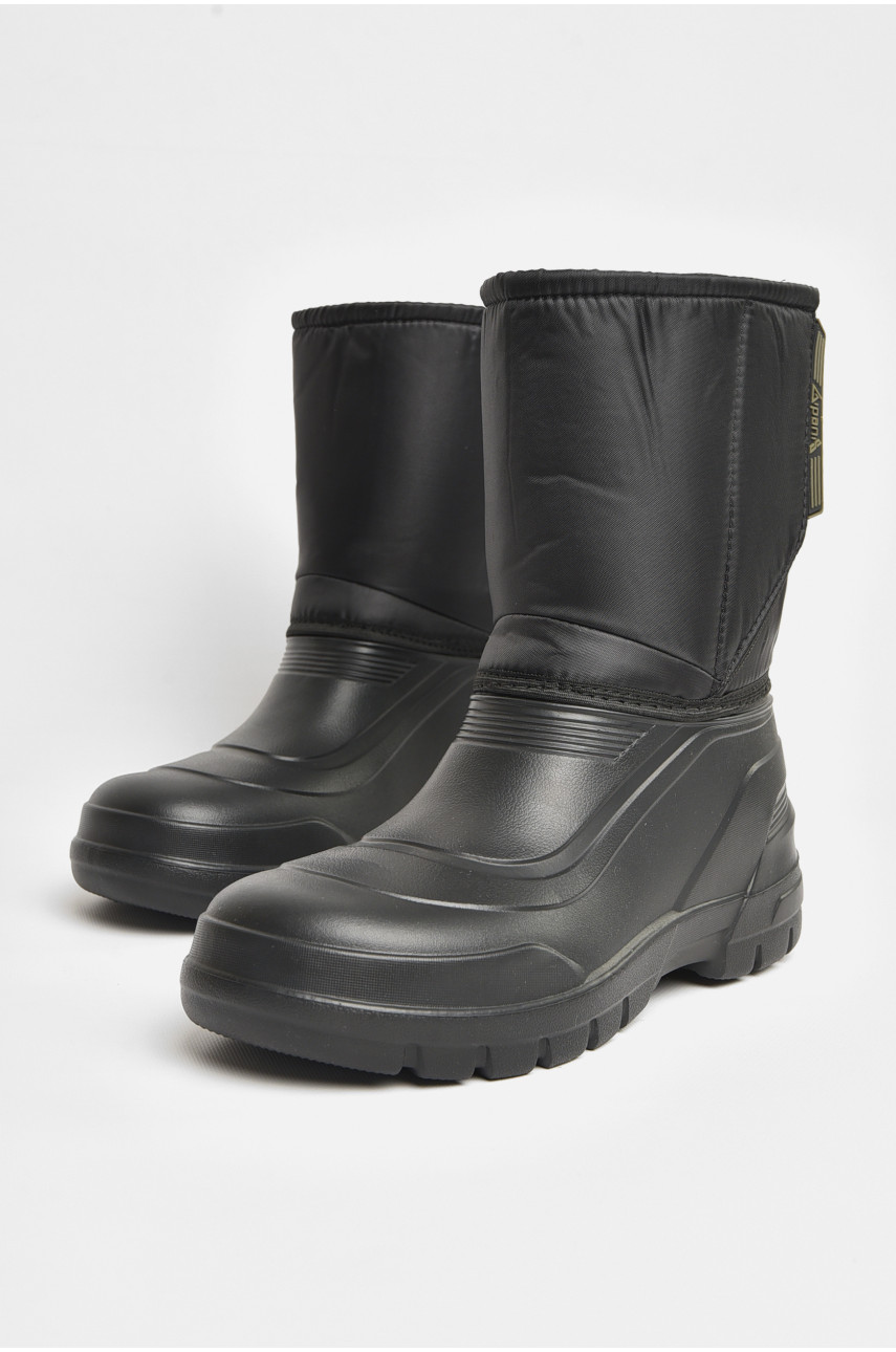 Дутики мужские пена со съемным носком черного цвета В-163А 206897