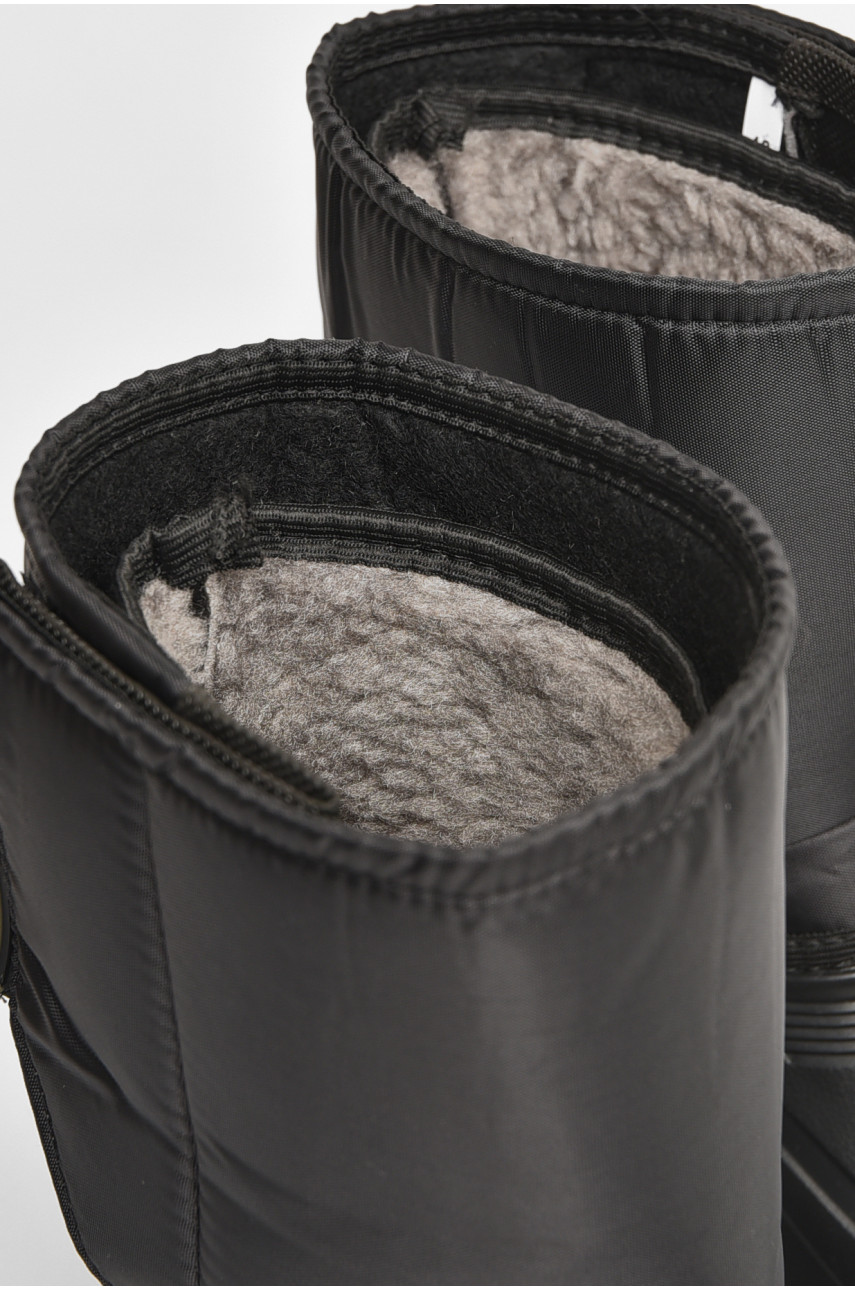 Дутики мужские пена со съемным носком черного цвета В-163А 206897