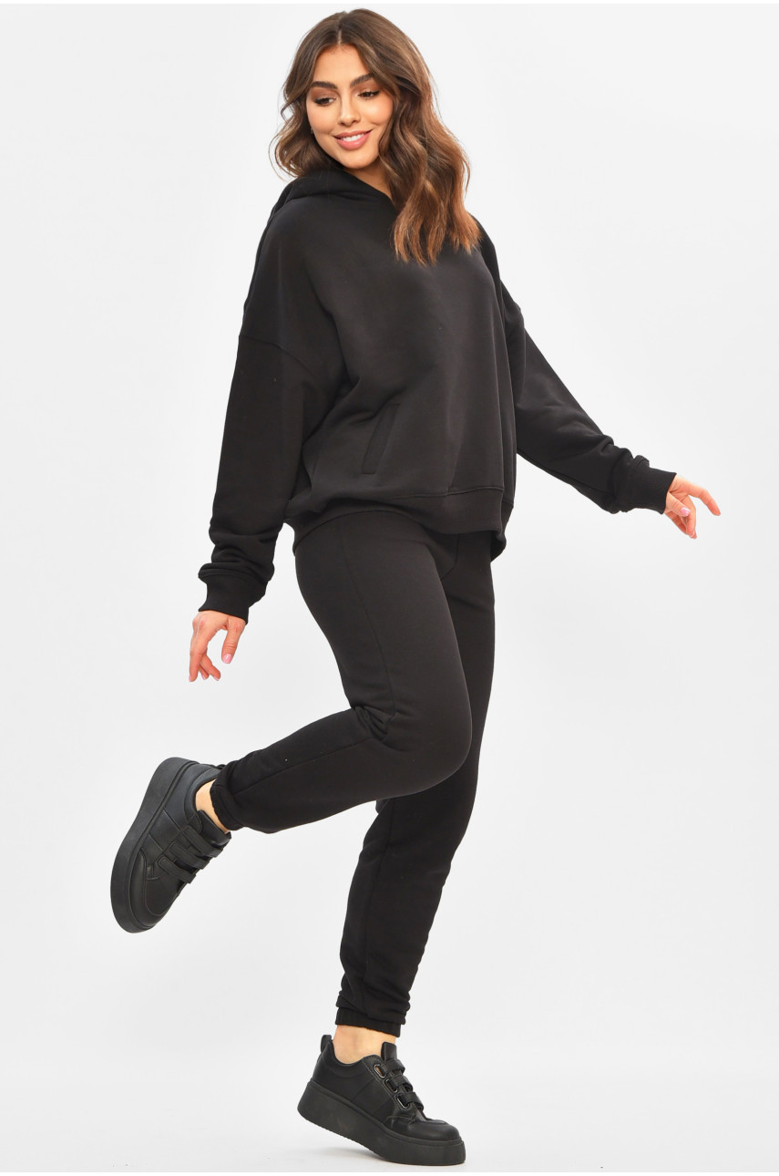 Спортивный костюм женский черного цвета 206906