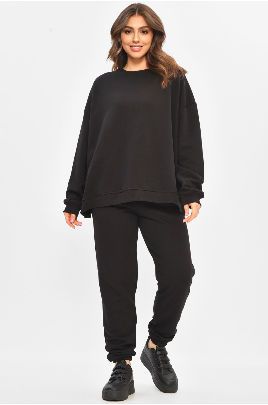 Спортивный костюм женский черного цвета 206908