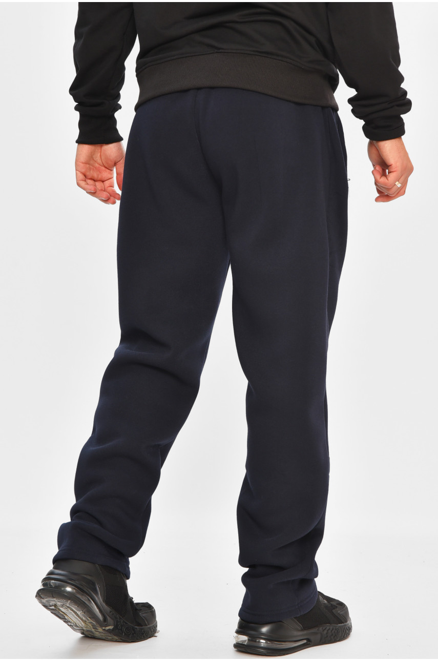 Спортивные штаны мужские на флисе тёмно-синего цвета R-41753-pk 206933