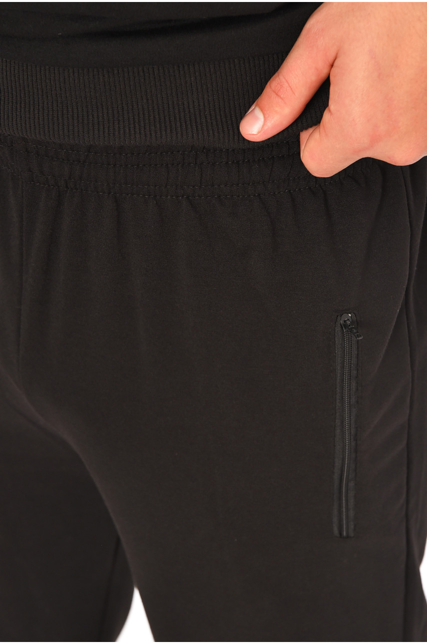 Спортивные штаны мужские черного цвета 41277 206936