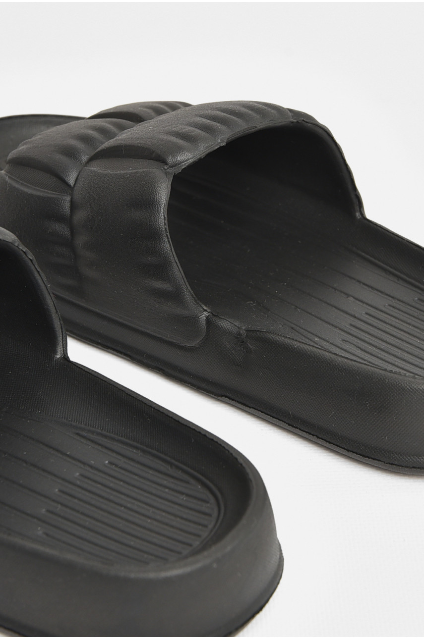 Шлепанцы пена женские черного цвета Уценка С-95 206937