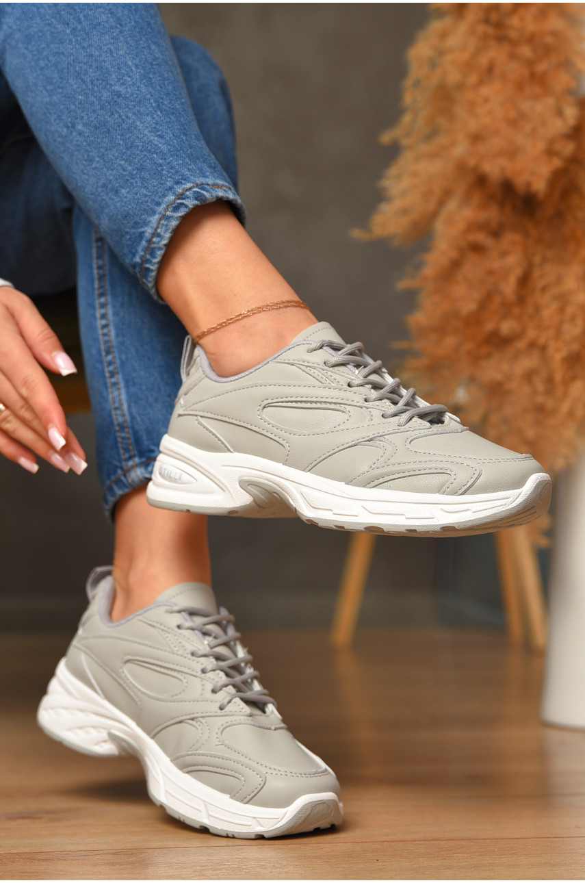 Кроссовки женские серого цвета N10-15 206951