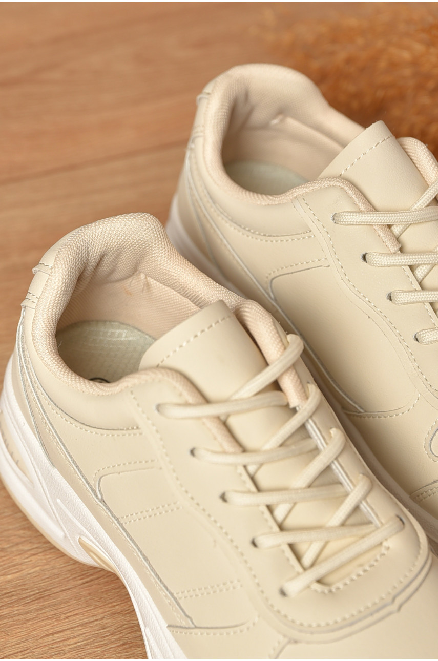 Кроссовки женские светло-бежевого цвета N120-3 206955