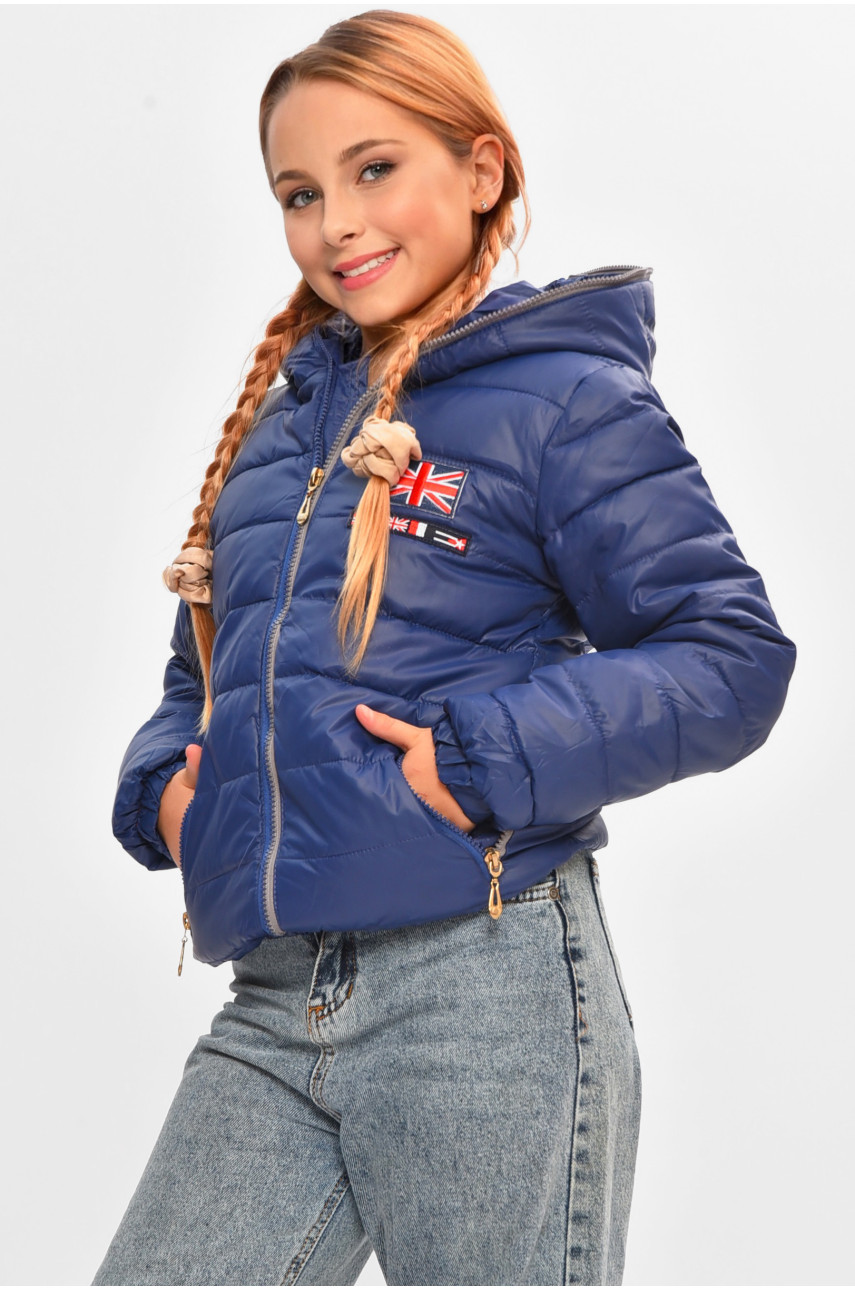 Куртка детская демисезонная синего цвета 1850 206959