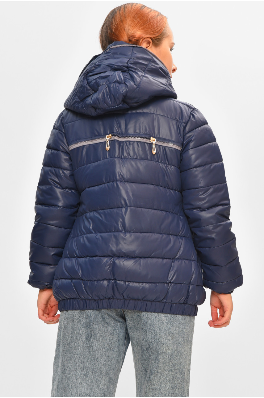 Куртка детская демисезонная темно-синего цвета 1850 206961