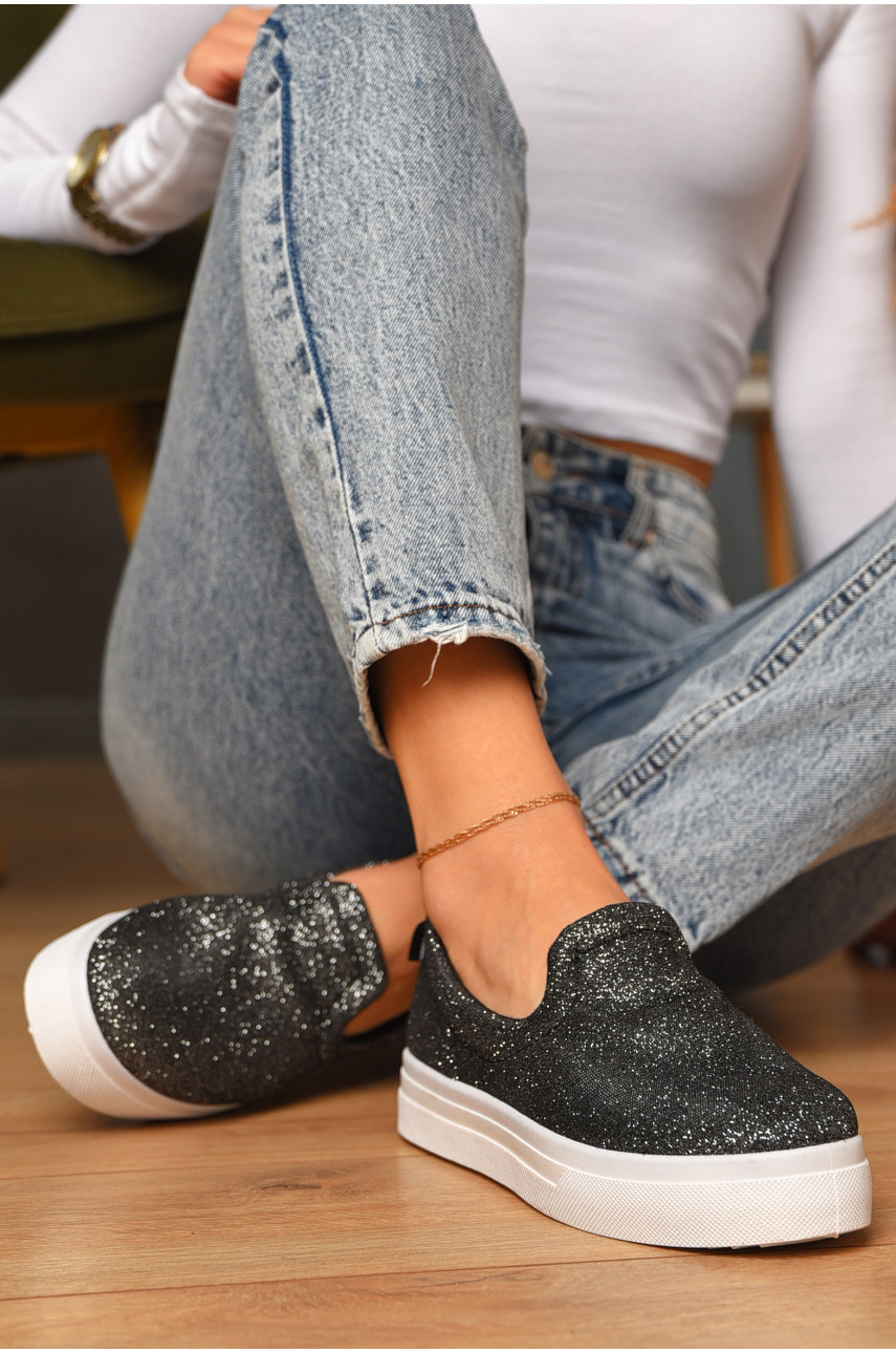 Сліпони жіночі чорного кольору bl-44p 206977