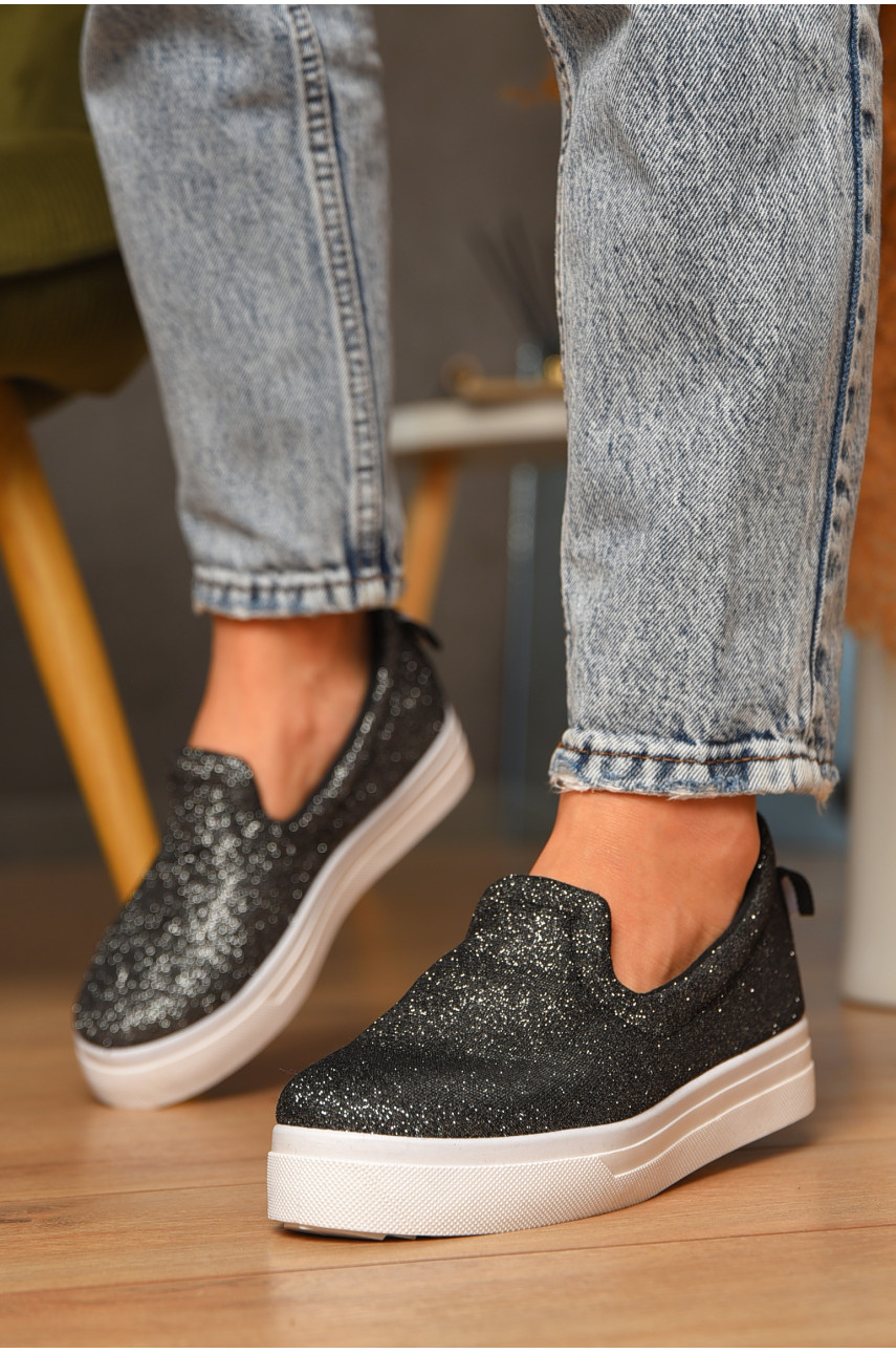 Сліпони жіночі чорного кольору bl-44p 206977