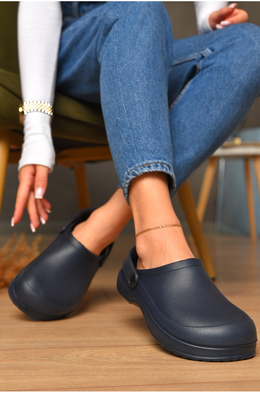 Крокси жіночі темно-синього кольору 6/1 206980