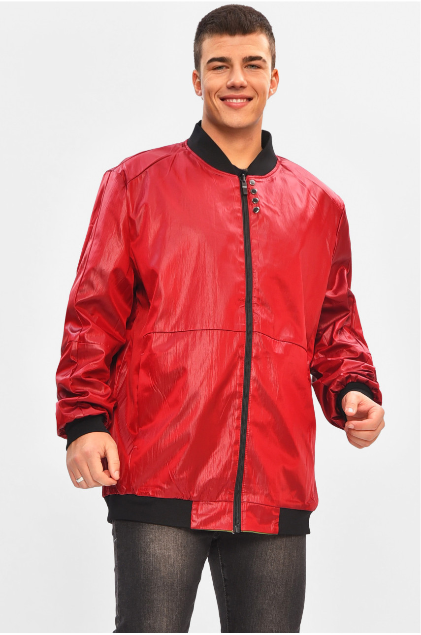 Ветровка мужская демисезонная полубатальная цвета хаки 7006 206997