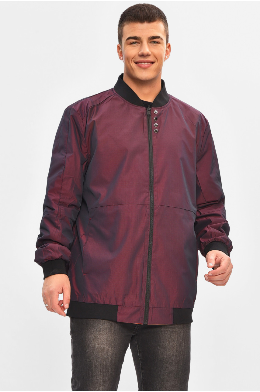 Ветровка мужская демисезонная полубатальная терракотового цвета 7006 206998