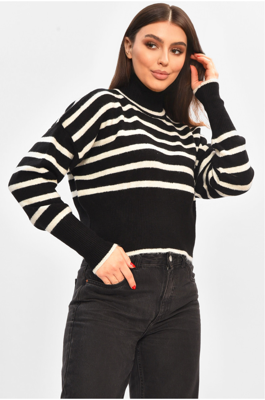 Светр жіночий чорного кольору 207024