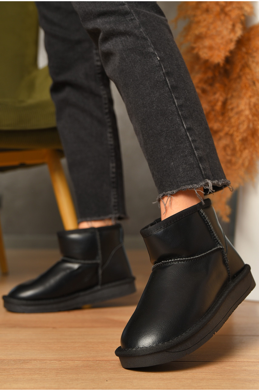 Уггі жіночі на хутрі чорного кольору 5854-7 207038